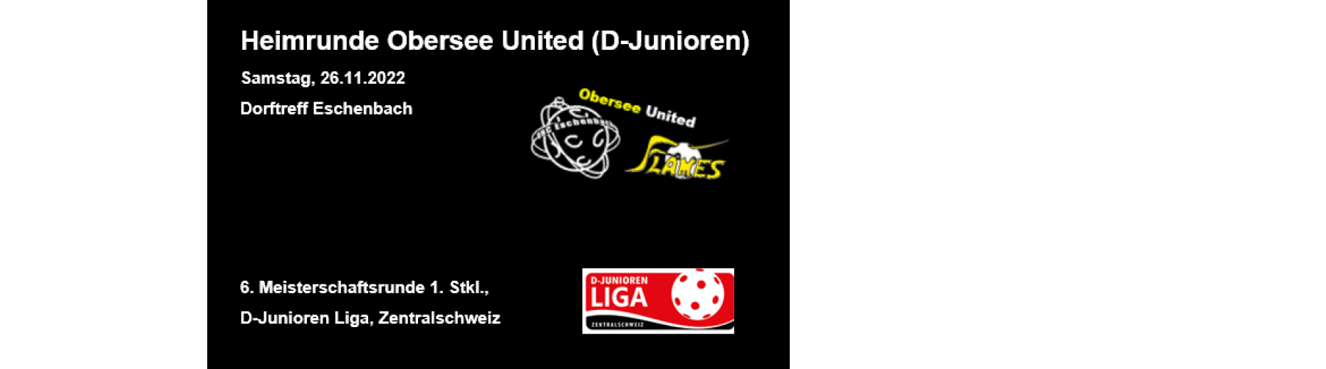 D-Junioren Obersee United mit Heimturnier in Eschenbach